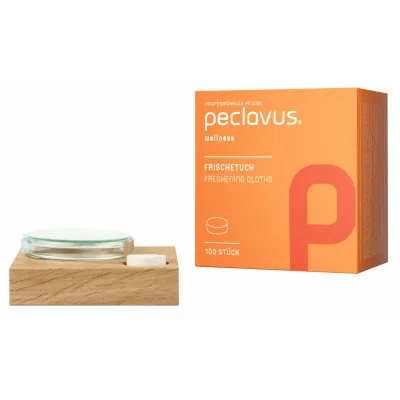 Pack - Serviette fraîche + Socle en bois - Peclavus