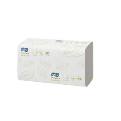 Distributeur blanc d'essuie-mains papier - Système H3 - Pliage C/Z - Tork