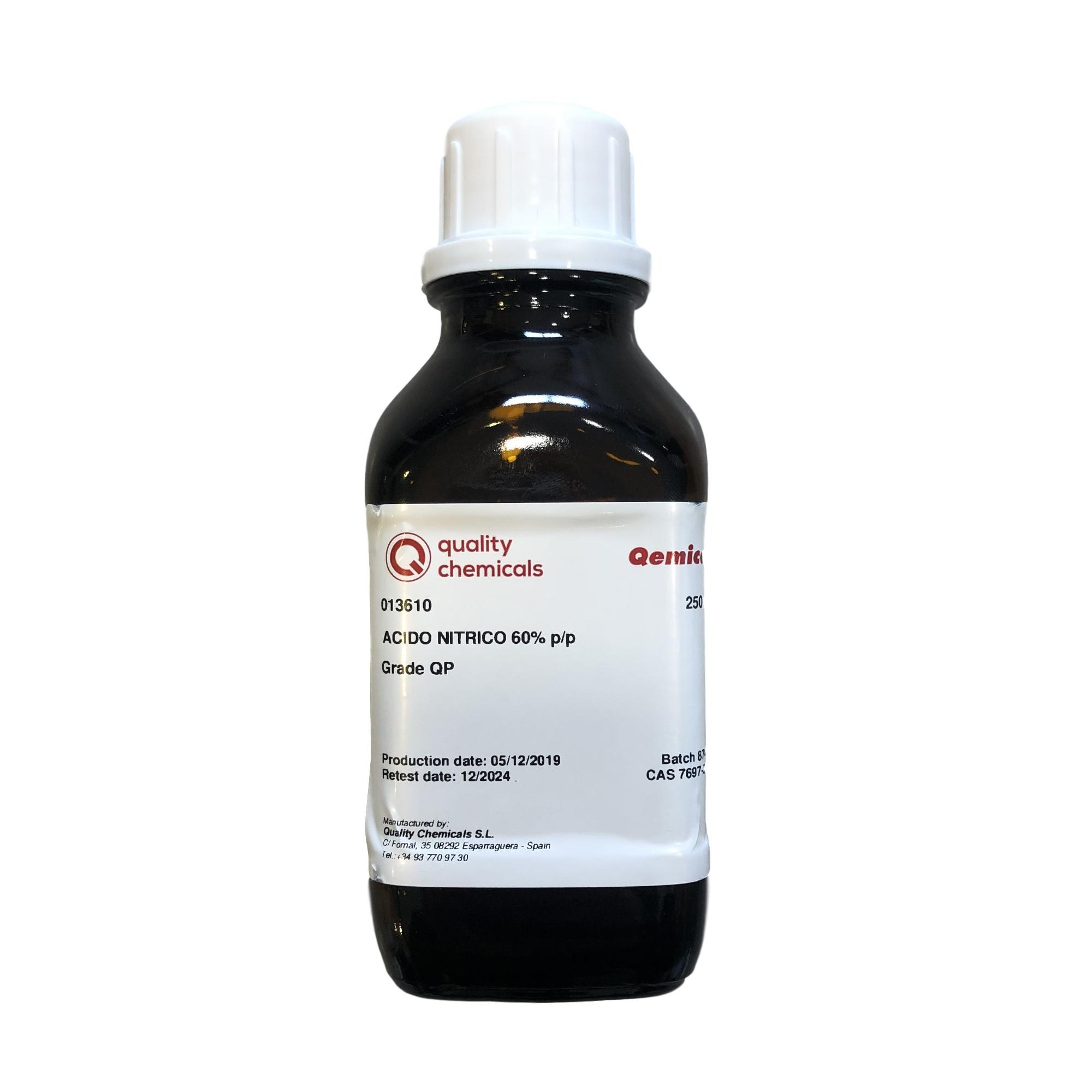 Acide nitrique 60 % - Flacon de 250 ml