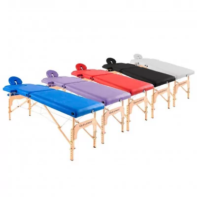 Table de massage pliante en bois 182 x 60 cm sans dossier - 6 coloris fabriqué par My Podologie vendu par My Podologie