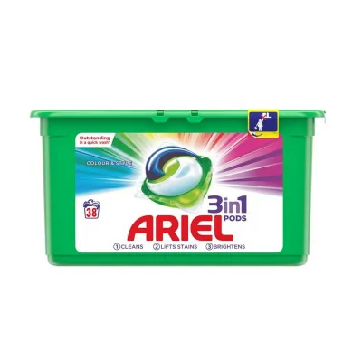 Lessive - Ariel Colour & Style - 3 in 1 PODS - 38 lavages fabriqué par Ariel vendu par My Podologie