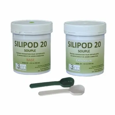 Silicone orthoplastie - Dureté souple - Shore A 20 - Silipod