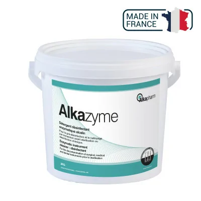 Alkazyme - Détergent désinfectant enzymatique alcalin - Seau - 2 kg - Alkapharm