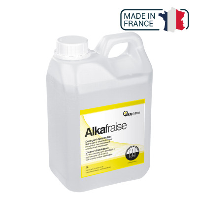 Alkafraise - Détergent désinfectant des fraises et de l'instrumentation rotative - Bidon de 2L - Alkapharm