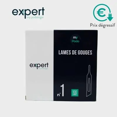 100 Lames de gouges stériles - Expert by My Podologie | My Podologie