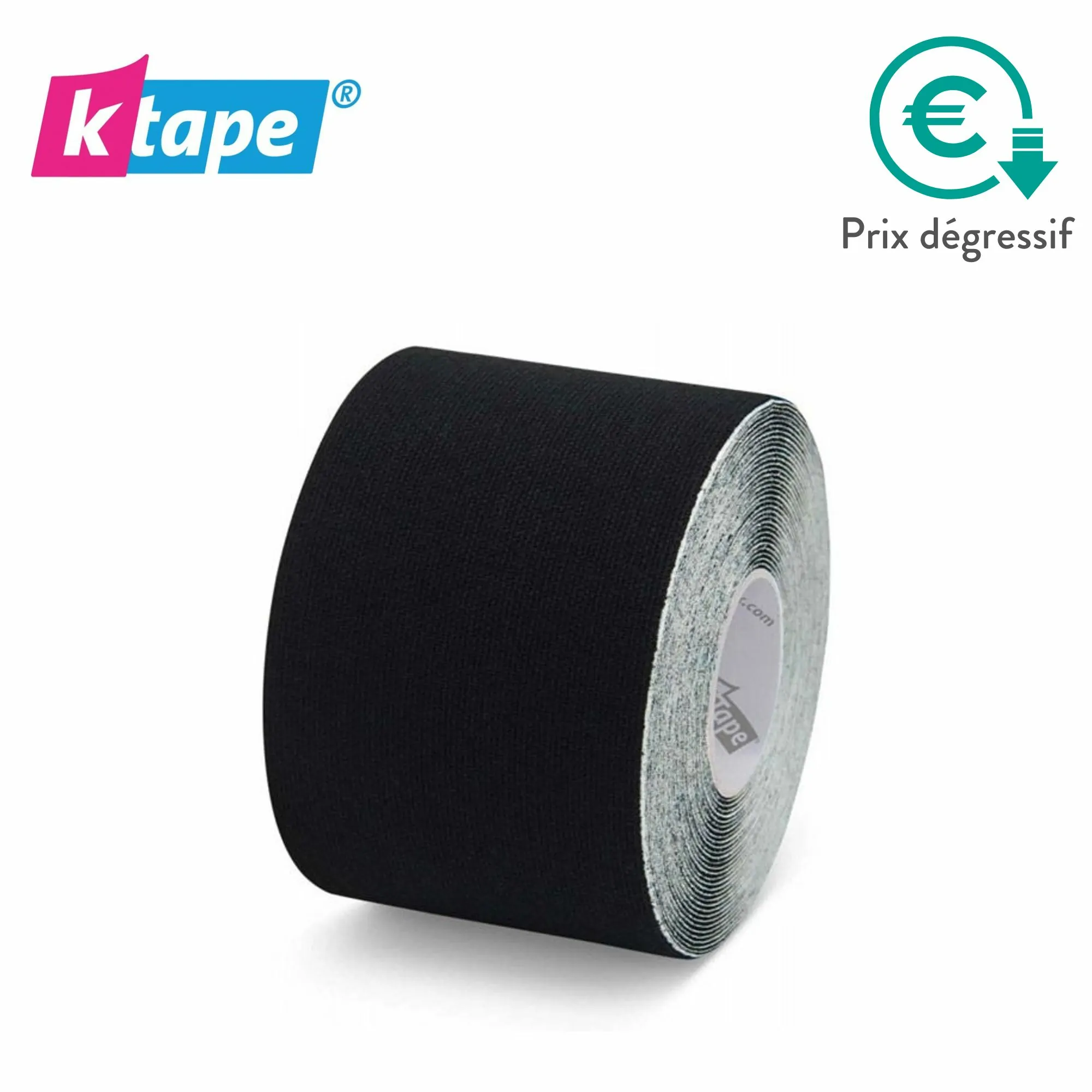 Bande adhésive élastique - 5cm x 5m - 5 couleurs - K-Tape