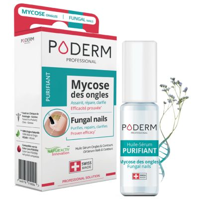Traitement PURIFIANT Pour Ongles Mycosés - 8ml - Poderm Professional