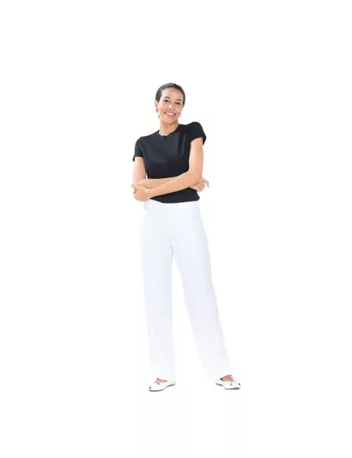 Alizée - Pantalon médical - Femme - Ceinture élastique dos - 3 poches - Sans poche