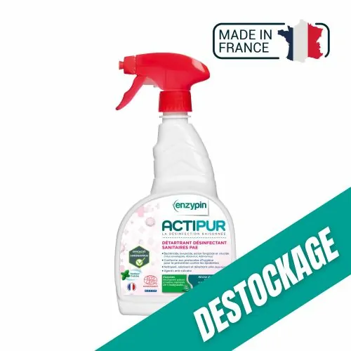Détartrant Désinfectant Sanitaires ACTIPUR - Spray 750 mL - Enzypin