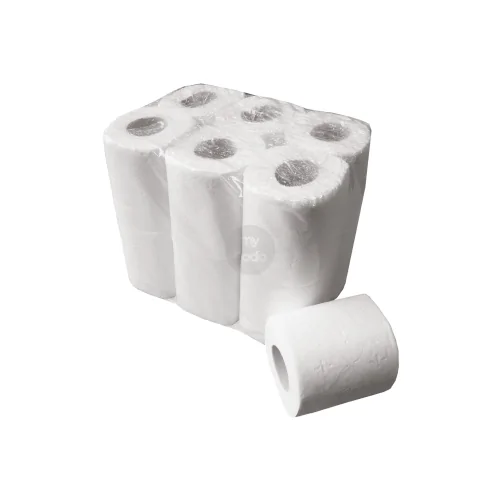Papier toilette gaufré blanc 2 plis - 200 feuilles - 6 rouleaux