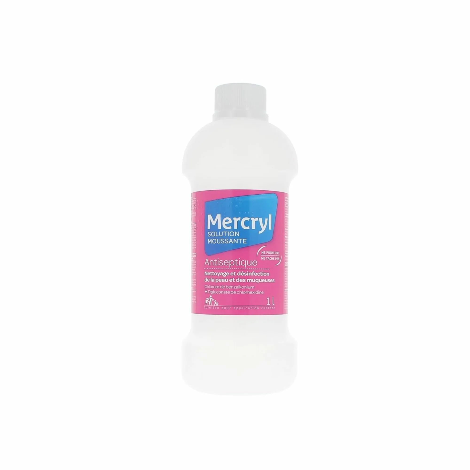 Antiseptique Mercryl - Solution moussante - 1L - Menarini France