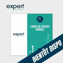 100 Lames de gouges stériles - Rondes - Expert by My Podologie