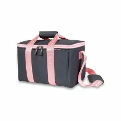 Mallette médicale MULTY - Grise / Bandoulière Rose - Elite bags
