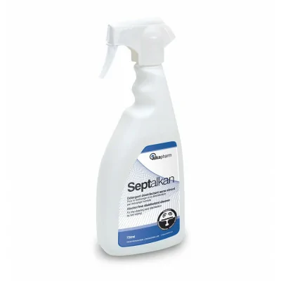 Septalkan - Désinfection des surfaces, équipements et dispositifs médicaux - Flacon spray - 750 mL - Alkapharm