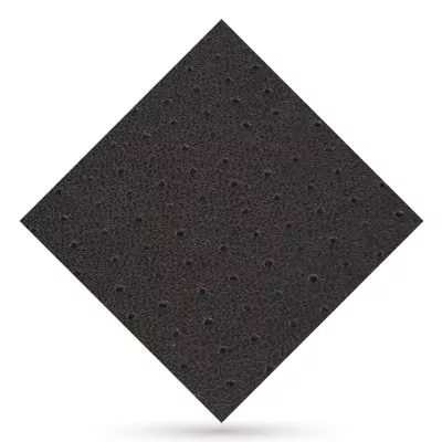 Fabric Black Vita Perforated - Tissu naturel - Noir