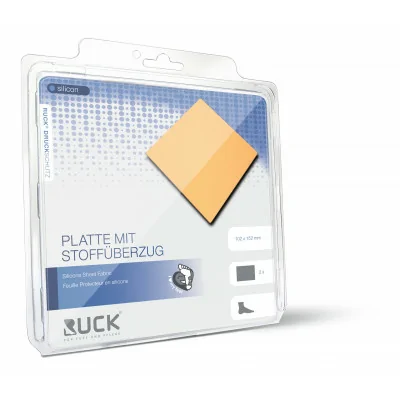 Protection en silicone - Plaque avec revêtement tissu - Ruck
