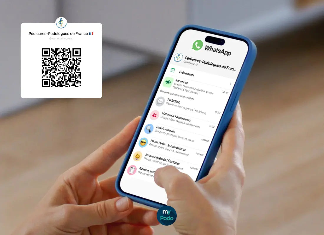 Rejoignez-la-communauté-WhatsApp-des-Pédicures-Podologues-de-France My Podologie