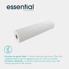 12 rotoli Fogli da esame bianchi lisci - 132 formati - 50 x 35 cm