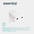 12 rouleaux Draps d'examen blancs lisses - 150 formats - 50 x 30 cm