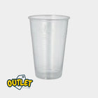 50 single-use cups in transparent PLA