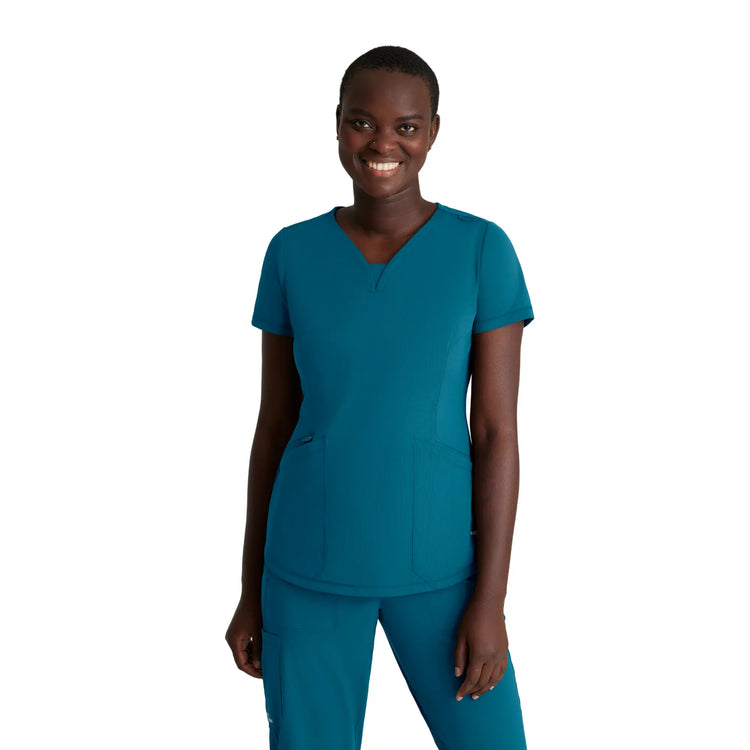 Amya - Tunique Col V - Femme - Skechers Slip-ins SKECHERS SLIP-INS KNITS  Bleu Bahamas / XL