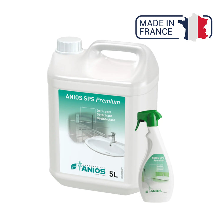 Anios SPS Premium - Détergent, détartrant, désinfectant Sanitaires - 2 contenances - Anios Anios 