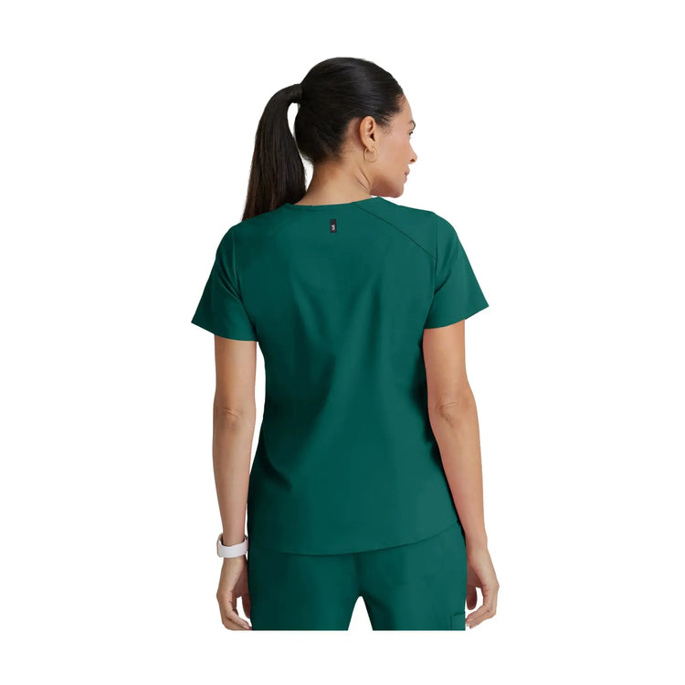 Aura - Túnica con cuello en V - Mujer - Grey's Anatomy Stretch Grey's Anatomy 