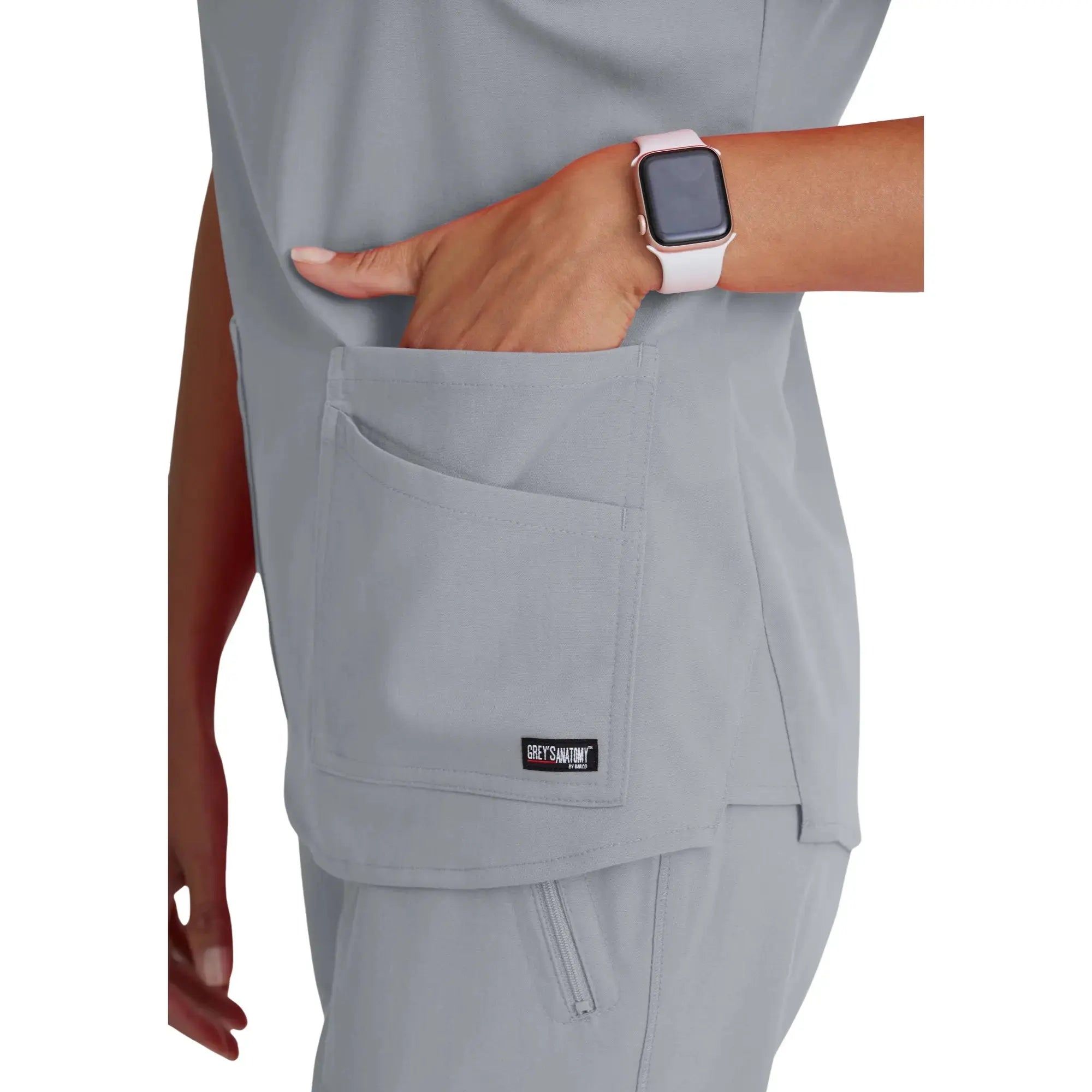 Aura - Túnica con cuello en V - Mujer - Grey's Anatomy Stretch Grey's Anatomy 