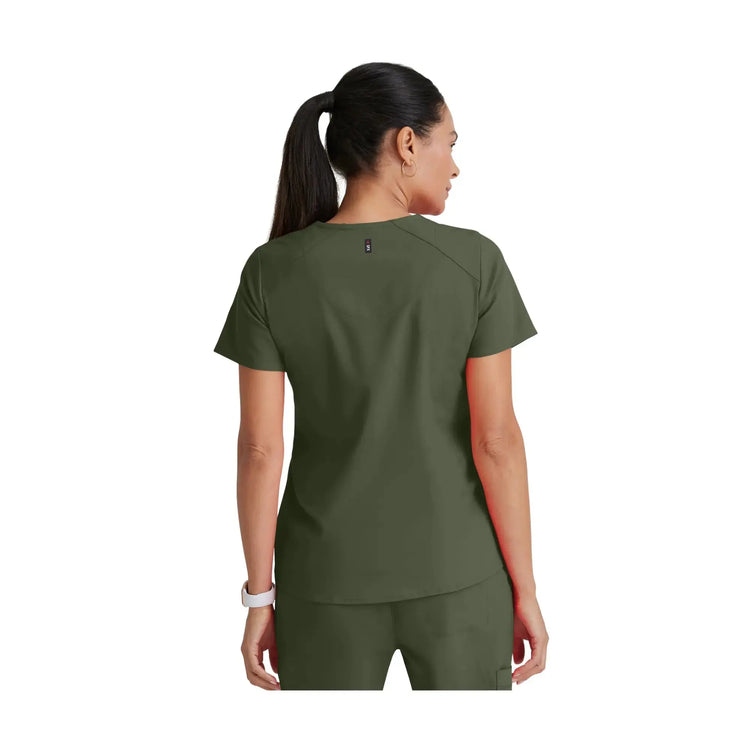 Aura - Túnica con cuello en V - Mujer - Grey's Anatomy Stretch Grey's Anatomy 