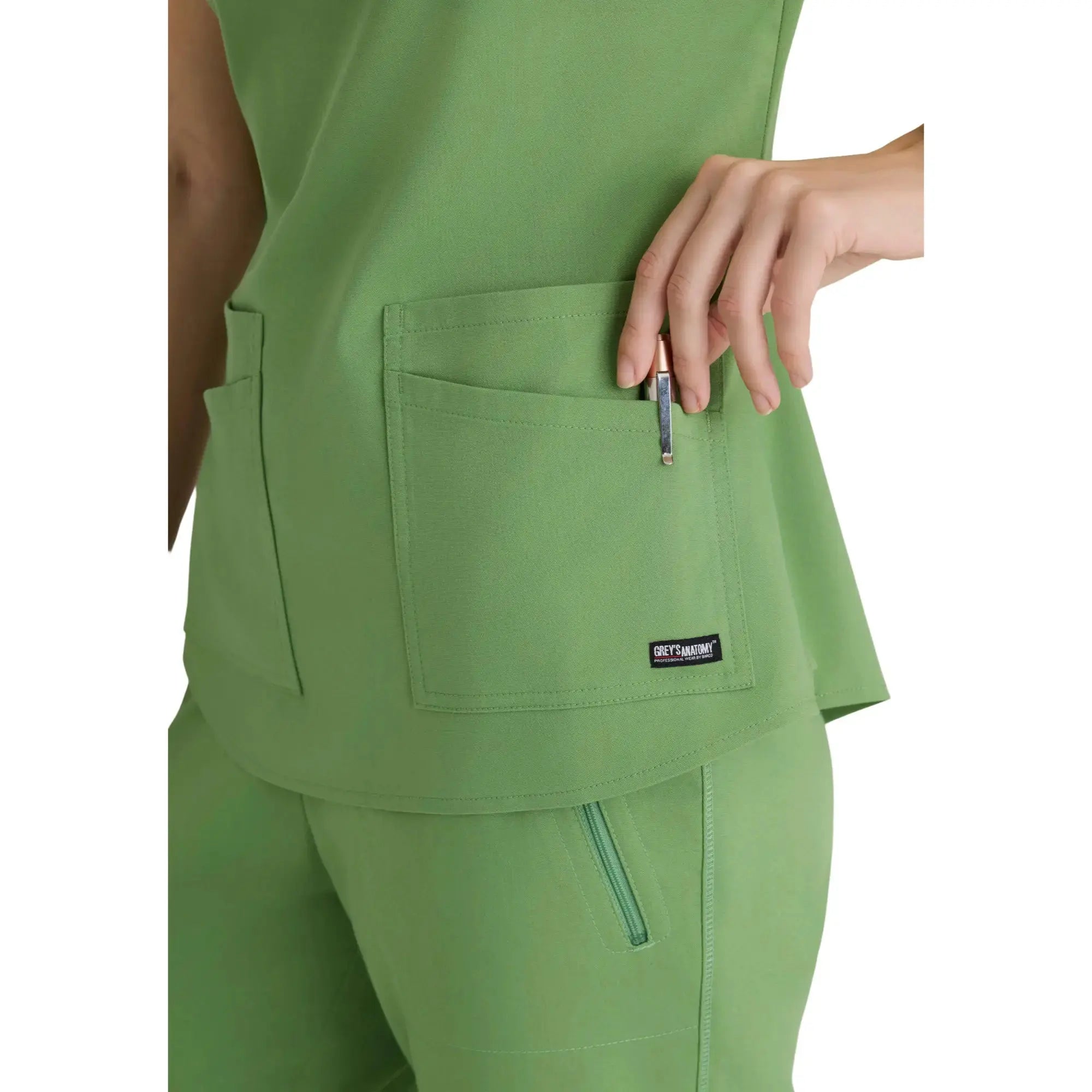 Aura - Túnica con cuello en V - Mujer - Grey's Anatomy Stretch Grey's Anatomy 