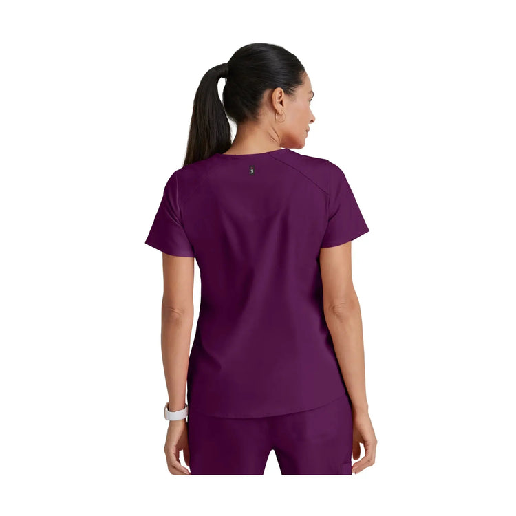 Aura - Túnica con cuello en V - Mujer - Grey's Anatomy Stretch Grey's Anatomy 