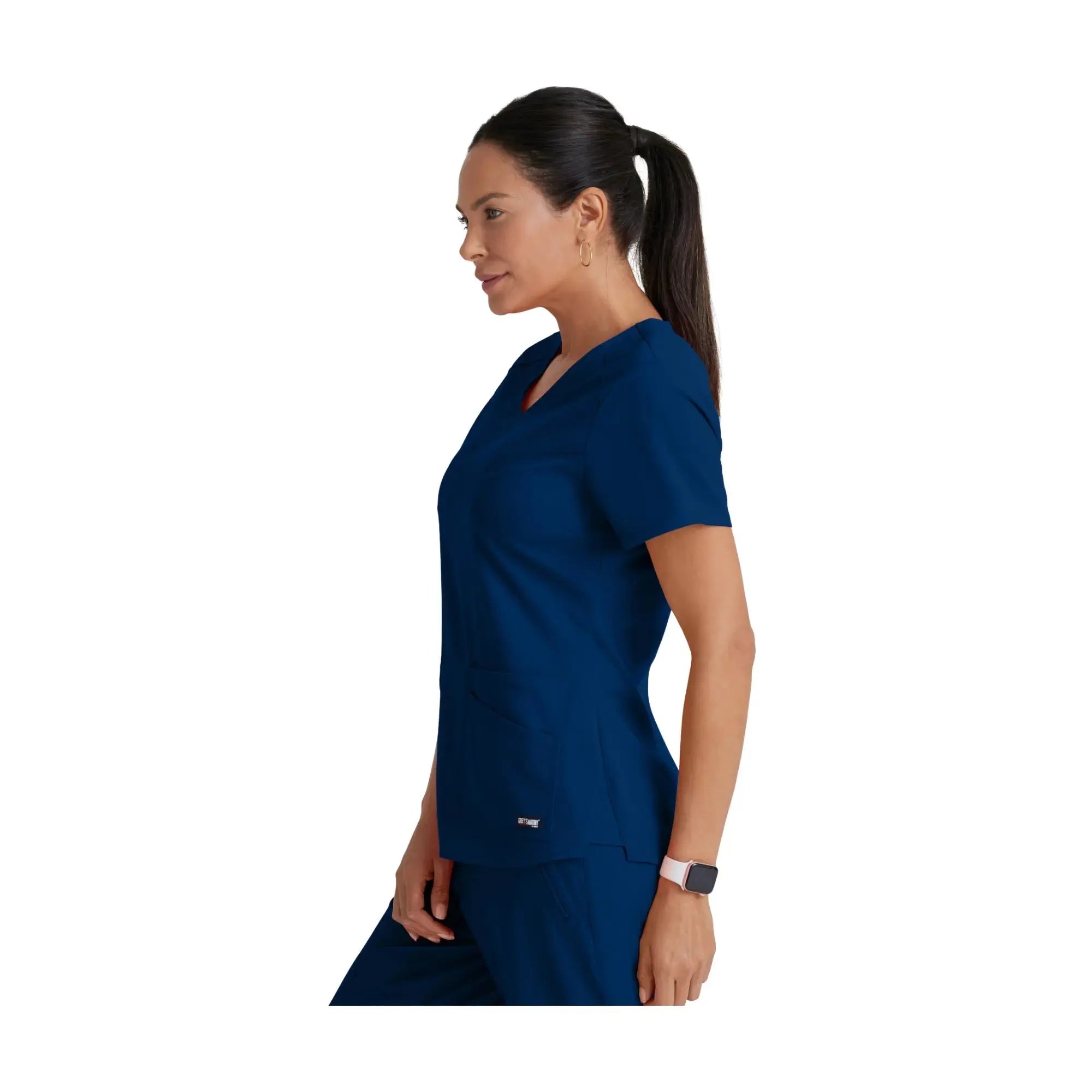 Aura - Túnica con cuello en V - Mujer - Grey's Anatomy Stretch Grey's Anatomy 