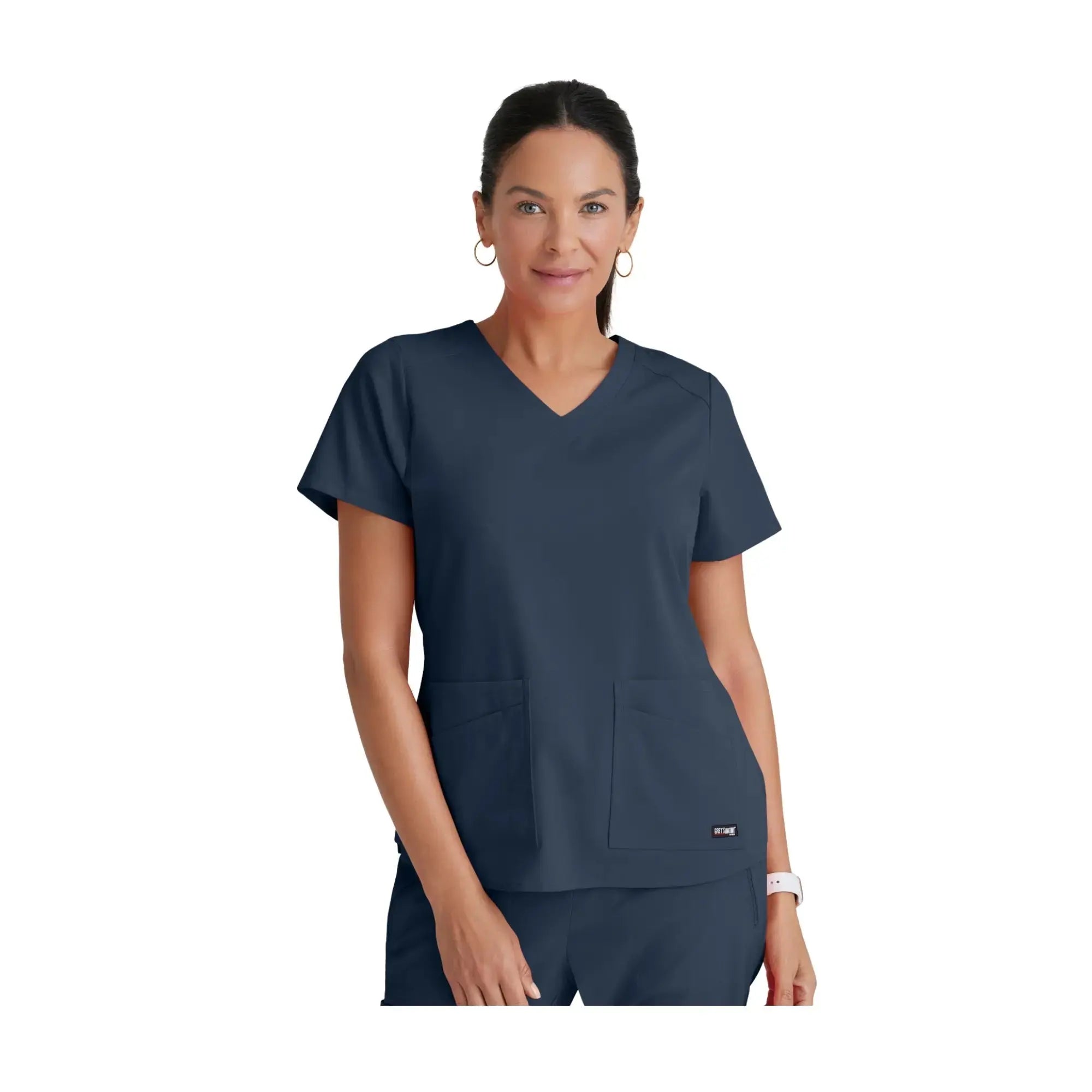 Aura - Túnica con cuello en V - Mujer - Grey's Anatomy Stretch Grey's Anatomy 