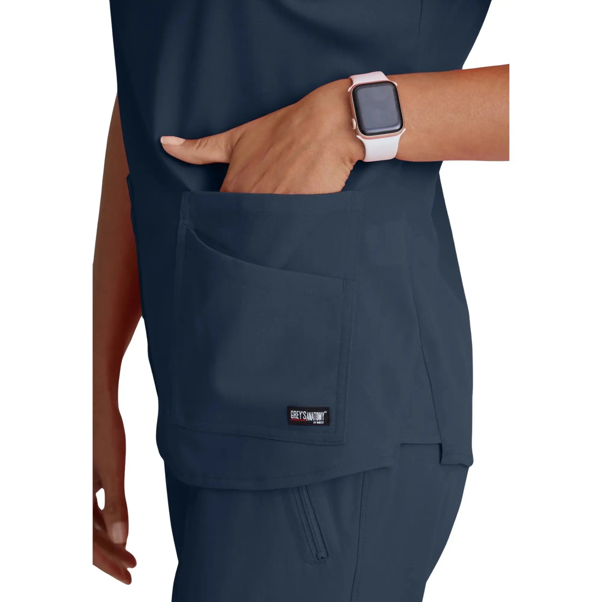 Aura - Túnica con cuello en V - Mujer - Grey's Anatomy Stretch Grey's Anatomy 