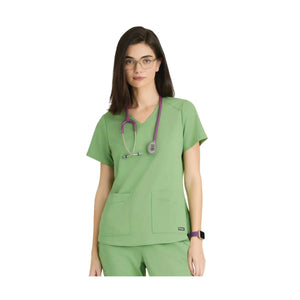 Aura - Túnica con cuello en V - Mujer - Grey's Anatomy Stretch Grey's Anatomy 
