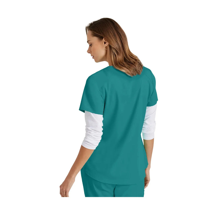 Aura - Túnica con cuello en V - Mujer - Grey's Anatomy Stretch Grey's Anatomy 