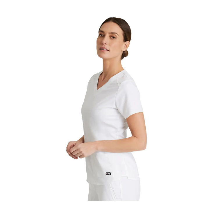 Aura - Túnica con cuello en V - Mujer - Grey's Anatomy Stretch Grey's Anatomy 