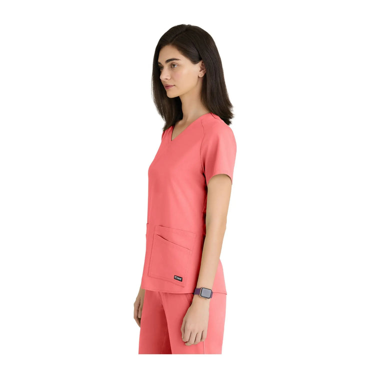 Aura - Túnica con cuello en V - Mujer - Grey's Anatomy Stretch Grey's Anatomy 