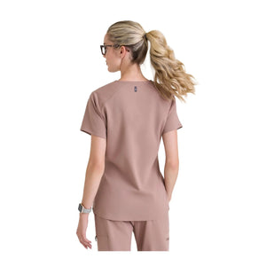 Aura - Túnica con cuello en V - Mujer - Grey's Anatomy Stretch Grey's Anatomy 
