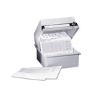 Scatola per carte con serratura per ca. 800 carte - A5 orientamento orizzontale - Grigio chiaro - Ruck