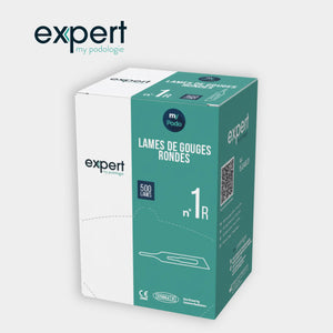Boîte de 500 lames de gouges rondes - Expert by My Podologie Expert 