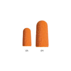 Capuchons Coniques Oranges SK-PODO X10 - Ø 5mm ou 11mm - Grain Fin, Moyen ou Gros - Lukas Podological