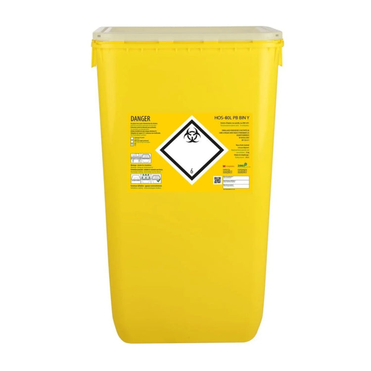 Conteneur Fût en plastique rectangulaire - Clinisafe Hospidex 