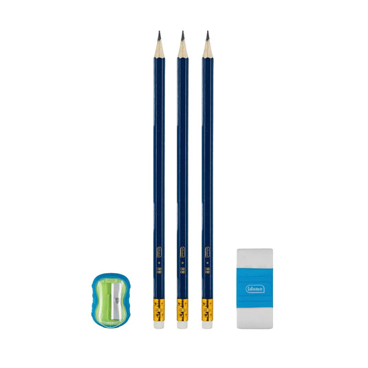 Lápices con goma de borrar y sacapuntas - 5 piezas - BIC My Podologie 
