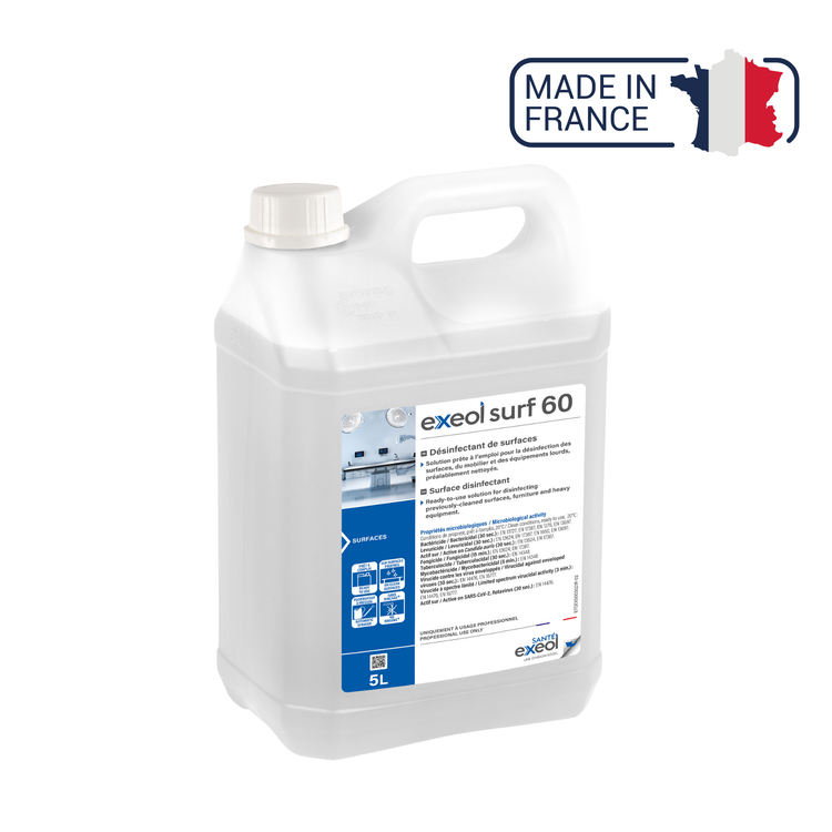 Désinfectant des surfaces - Exeol surf 60 - Sodel Exeol 