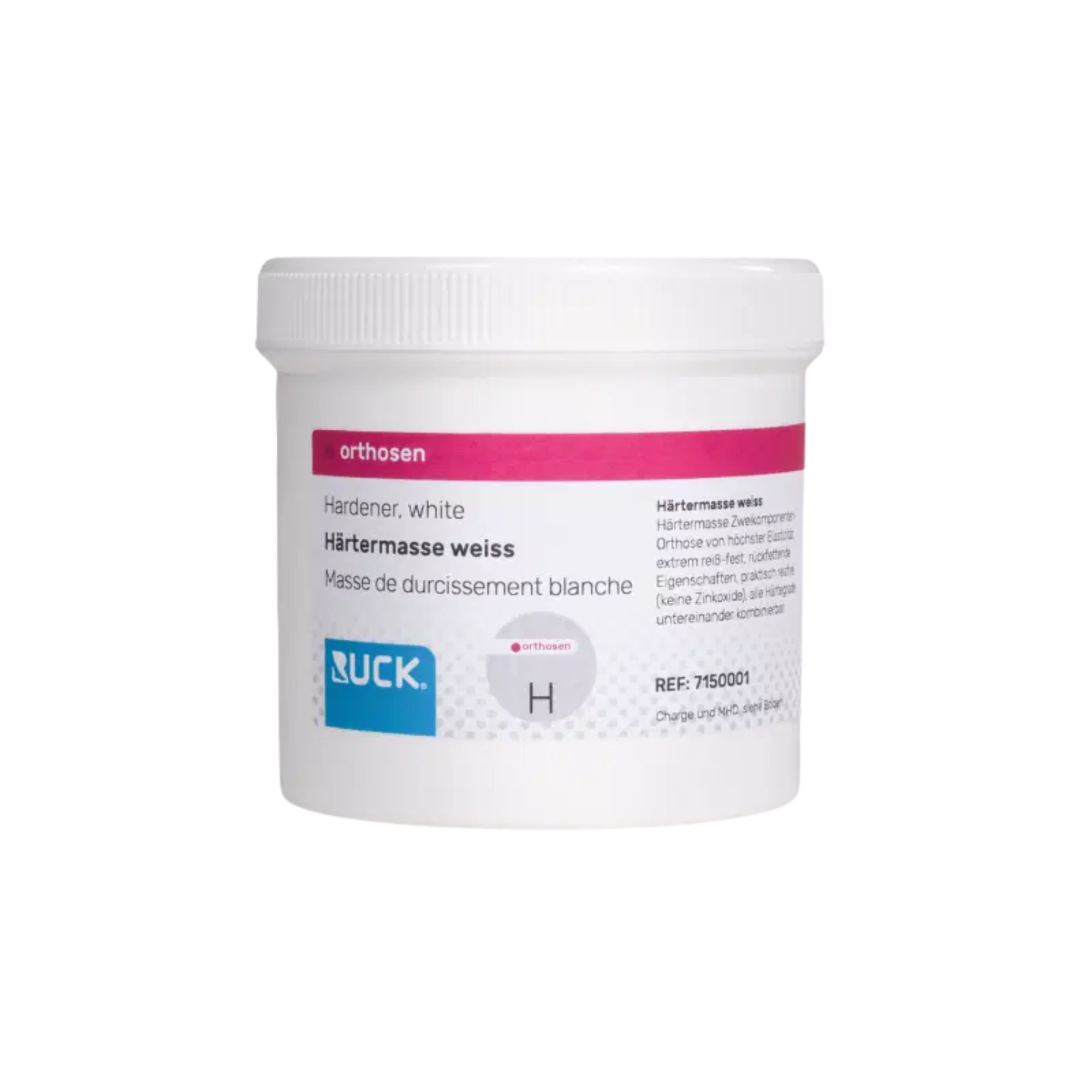 Durcisseur pour orthèses sur mesure - Blanc - 250g - Ruck