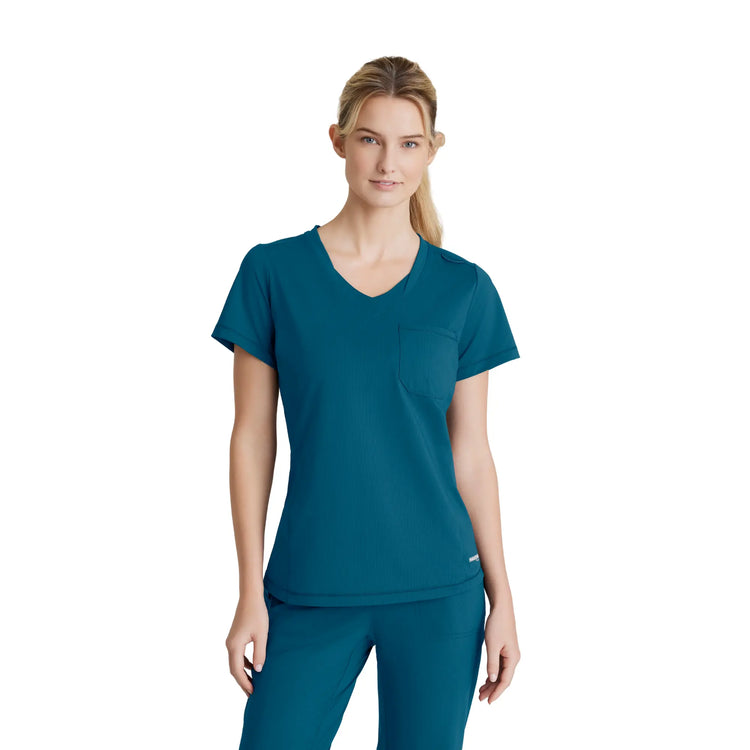 Elyra - Tunique col rond - Femme - Skechers Slip-ins SKECHERS SLIP-INS KNITS  Bleu Bahamas / XL