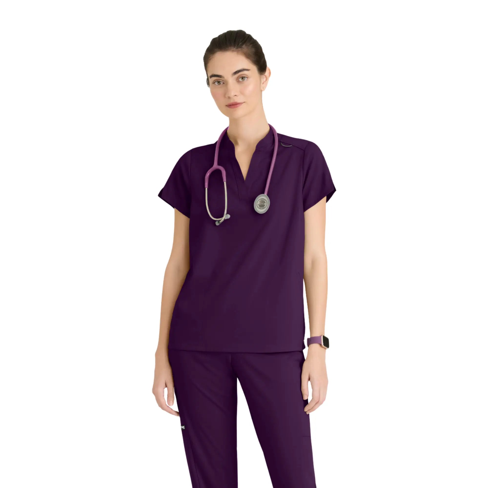 Flora - Tunique col à bande - Femme - Grey’s Anatomy Stretch GREYS ANATOMY STRETCH
