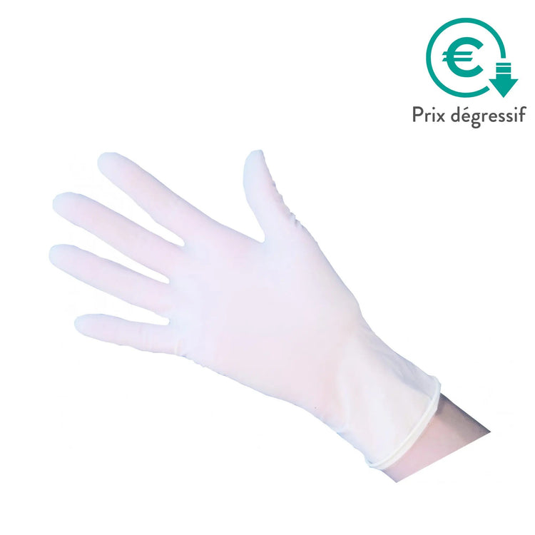 Examination gloves Latex Powder-free Ambidextrous Box of 100 My Podologie