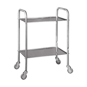 Guéridon en inox - 2 plateaux - 40 x 60 cm - CARINA MEDICAL - My Podologie